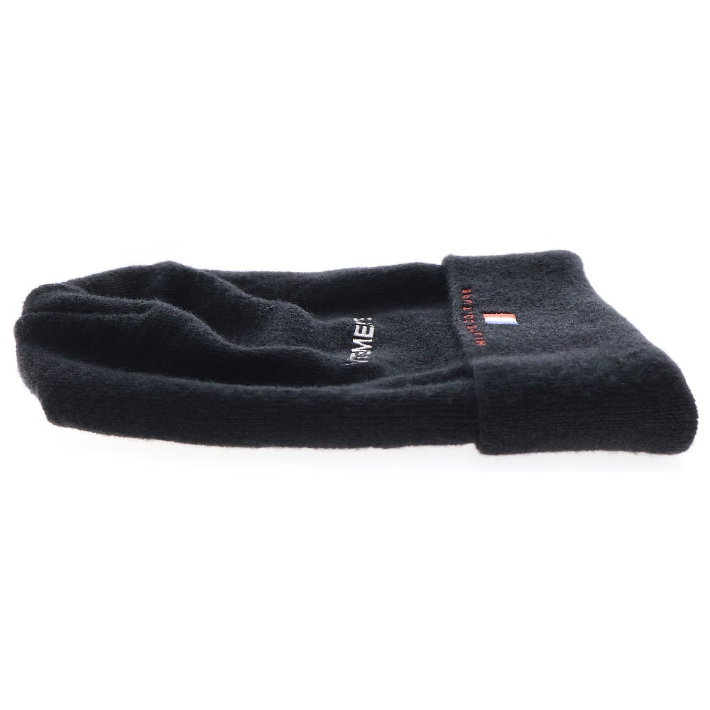VETEMENTS(ヴェトモン) 17AW ×Reebok ロゴ刺繍 ウール ニットキャップ 帽子 ビーニー ブラック CW4999