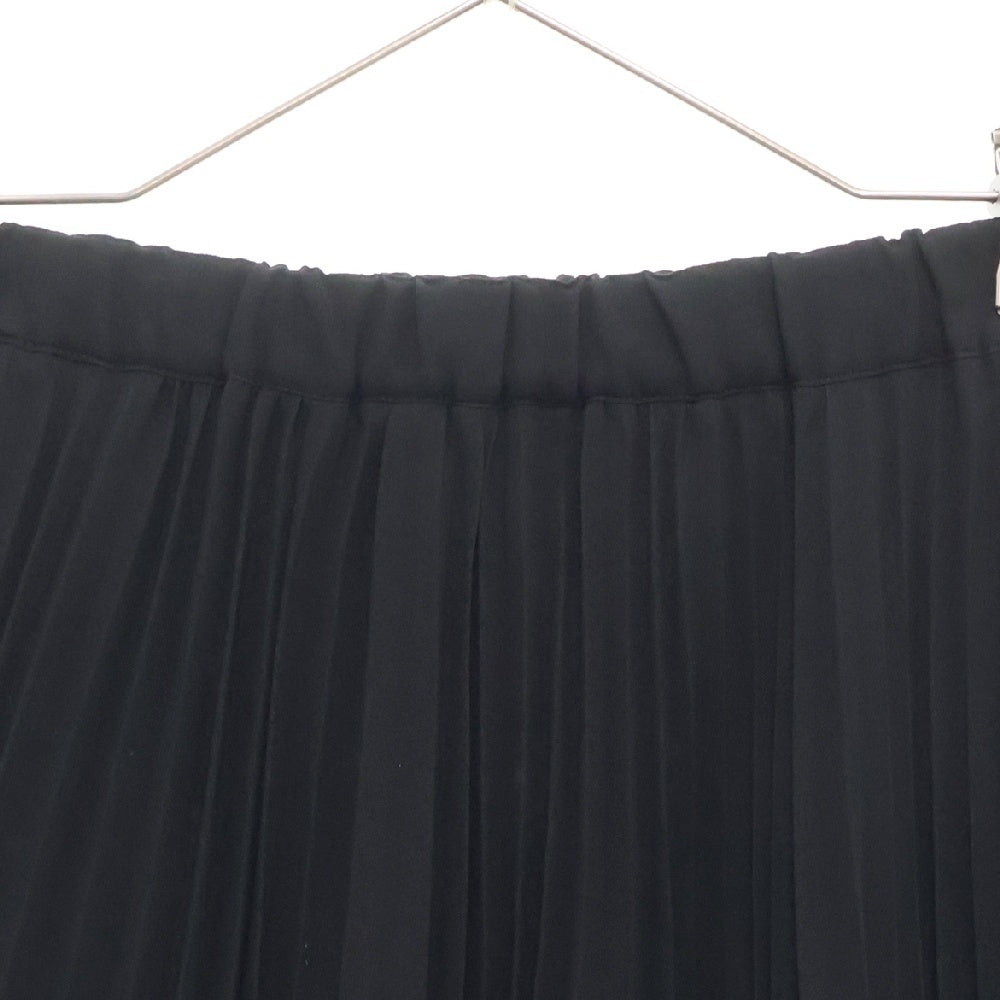 BLACK COMME des GARCONS(ブラックコムデギャルソン) 11AW シースルー プリーツ ミディアム フレアスカート ブラック レディース 1H-S005 AD2011