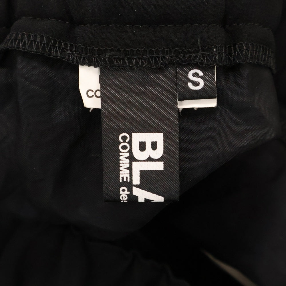 BLACK COMME des GARCONS(ブラックコムデギャルソン) 11AW シースルー プリーツ ミディアム フレアスカート ブラック レディース 1H-S005 AD2011