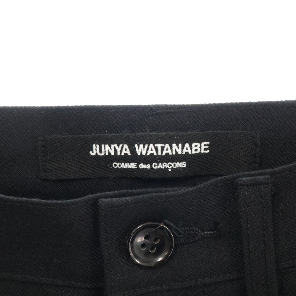 JUNYA WATANABE COMME des GARCONS(ジュンヤワタナベ コムデギャルソン) 11AW 再構築 カットオフ ウール フレア マーメイドスカート ブラック レディース JH-S014 AD2011