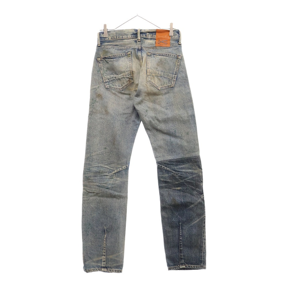 DENHAM(デンハム) GRADE SLIM JGV SLIM FIT ヴィンテージ加工 ボタンフライデニムパンツ インディゴ DM06010JGV