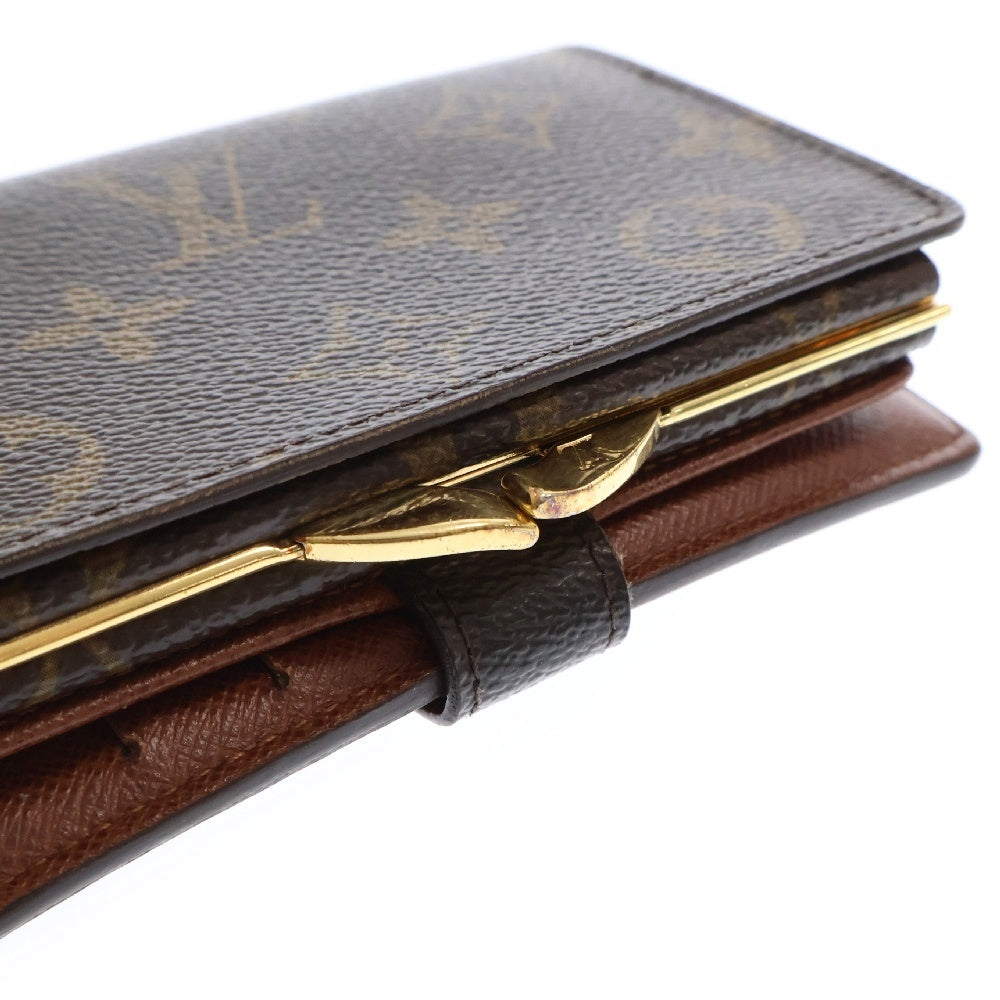 LOUIS VUITTON(ルイヴィトン) ポルト モネ ビエ ヴィエノワ モノグラム コンパクトウォレット がま口 二つ折り財布 ブラウン M61663 CA0055 レディース