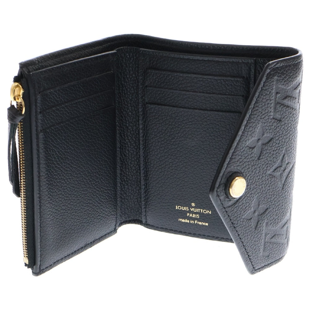LOUIS VUITTON(ルイヴィトン) ポルトフォイユ ゾエ モノグラム エンボス 三つ折り財布 ウォレット ブラック M62935 SP1129