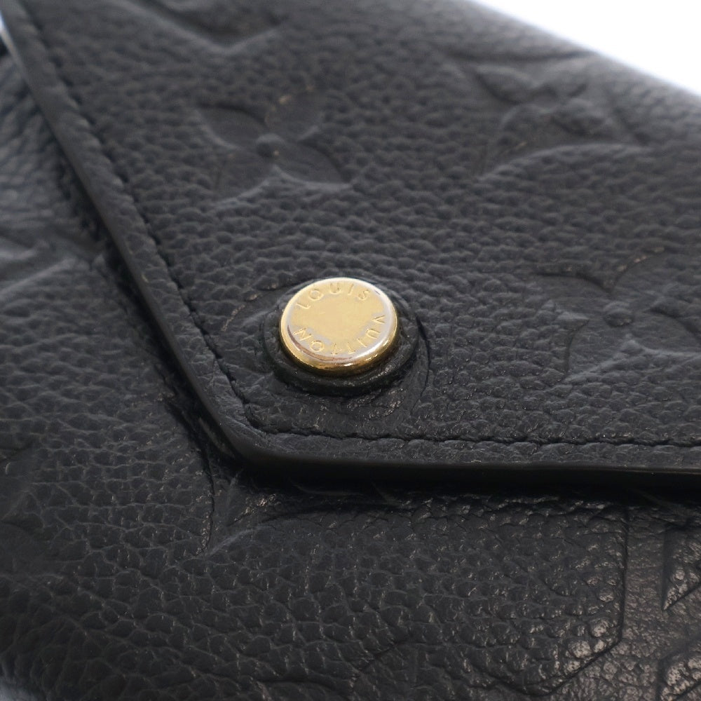 LOUIS VUITTON(ルイヴィトン) ポルトフォイユ ゾエ モノグラム エンボス 三つ折り財布 ウォレット ブラック M62935 SP1129