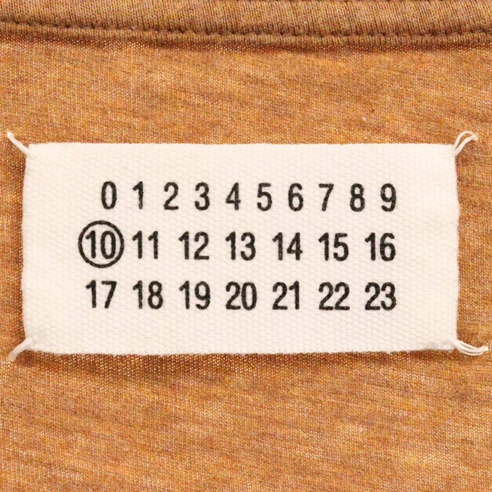 Maison Margiela 10(メゾン マルジェラ) 16SS 四つタグ 半袖カットソー Tシャツ ブラウン S30GC0545 S22431