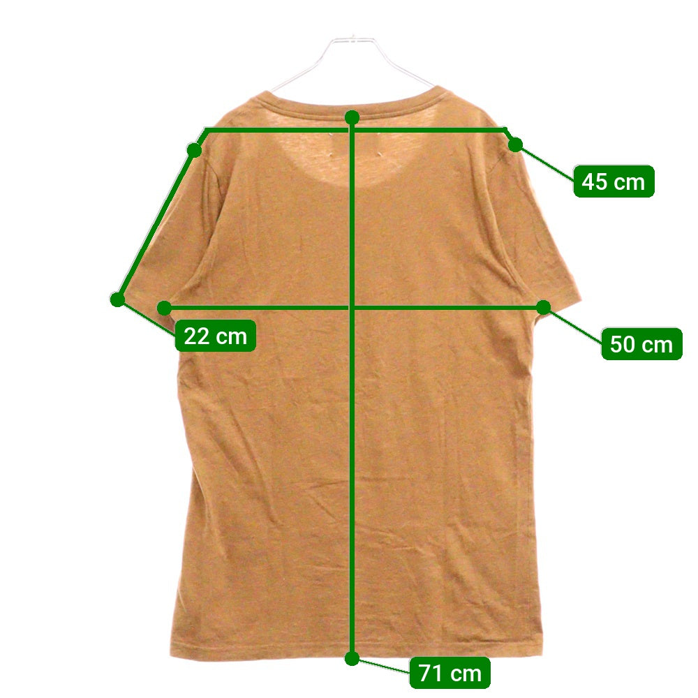 Maison Margiela 10(メゾン マルジェラ) 16SS 四つタグ 半袖カットソー Tシャツ ブラウン S30GC0545 S22431
