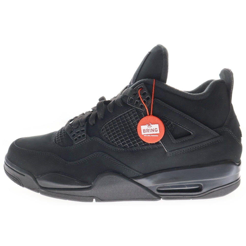 NIKE(ナイキ) AIR JORDAN 4 BLACK CAT エアジョーダン4 ブラックキャット ハイカットスニーカー ブラック US12/30cm CU1110-010
