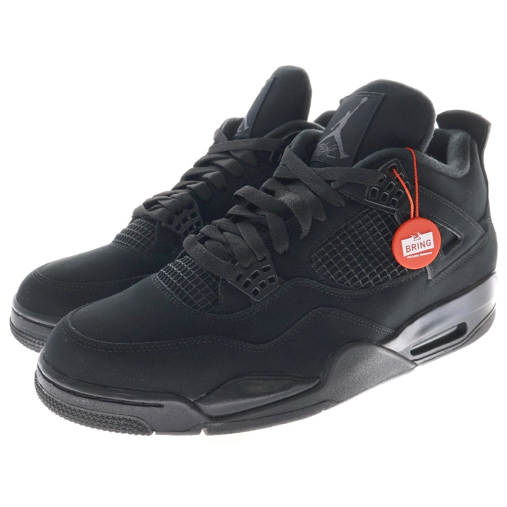 NIKE(ナイキ) AIR JORDAN 4 BLACK CAT エアジョーダン4 ブラックキャット ハイカットスニーカー ブラック US12/30cm CU1110-010