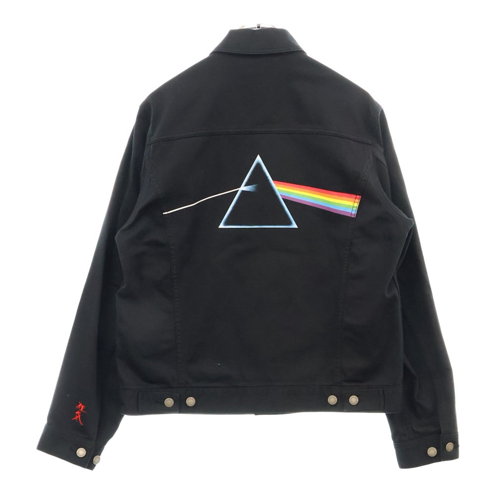 UNDERCOVER(アンダーカバー) 23SS CoピケGジャン PF TDSOTM Prism PINK FLOYD 狂気 トラッカージャケット ブラック UC1C4208