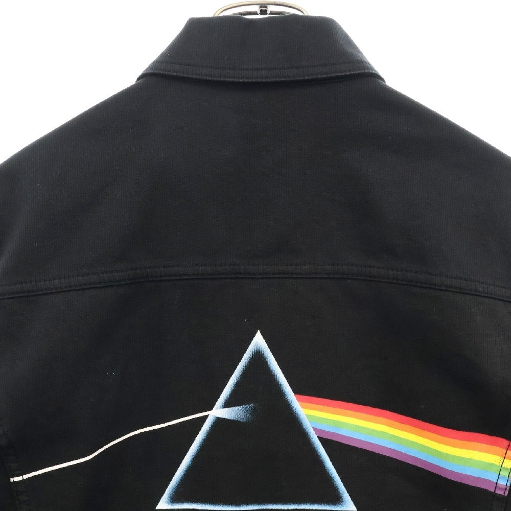 UNDERCOVER(アンダーカバー) 23SS CoピケGジャン PF TDSOTM Prism PINK FLOYD 狂気 トラッカージャケット ブラック UC1C4208