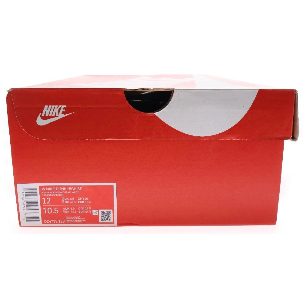 NIKE(ナイキ) WMNS DUNK HIGH SE ウィメンズ ダンク ハイカットスニーカー ブラック/ホワイト US12/29cm DZ4732-133