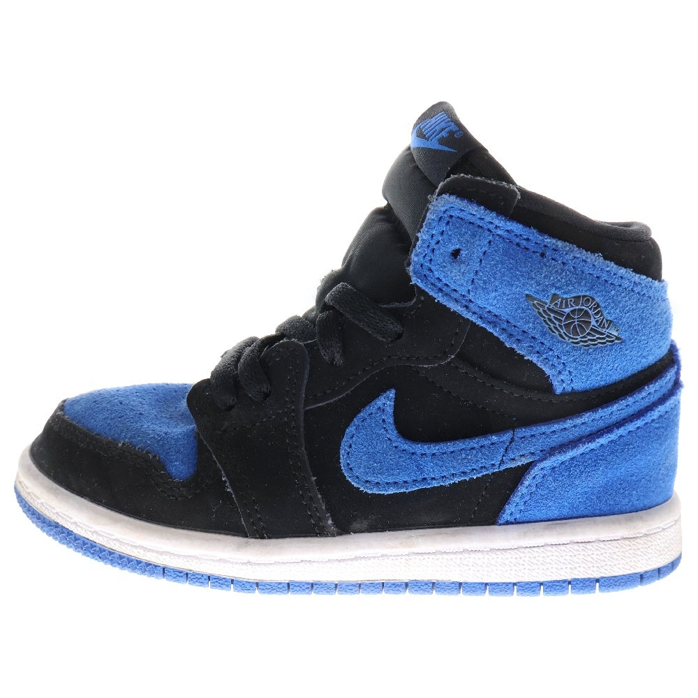 NIKE(ナイキ) TD AIR JORDAN 1 RETRO HIGH OG ROYAL REIMAGINED エアジョーダン1 レトロ ハイ ロイヤルリマジンド キッズ ハイカットスニーカー US9C/15.0cm FD1413-042
