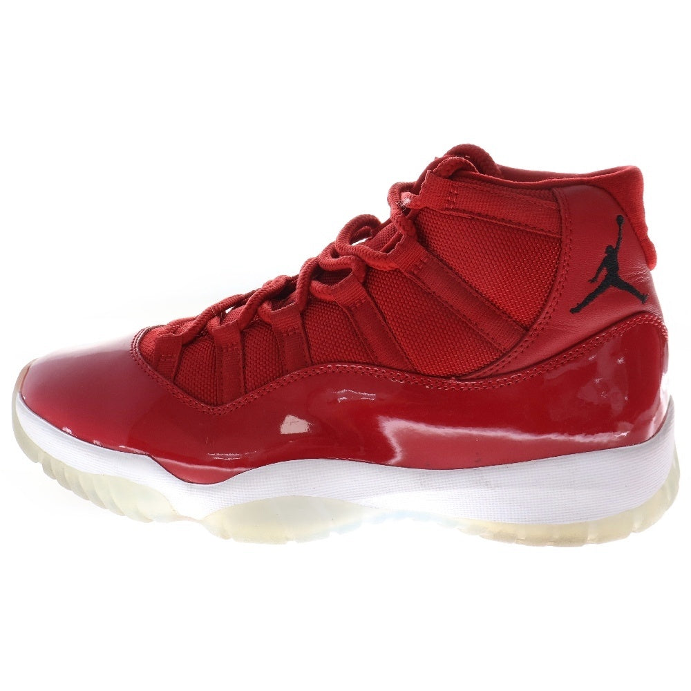 NIKE(ナイキ) AIR JORDAN 11 RETRO Win Like 96 エアジョーダン11 レトロ ウィンライク96 ハイカットスニーカー レッド US9.5/27.5cm 378037-623