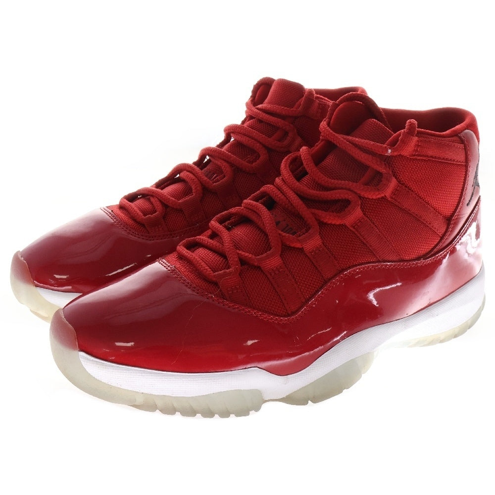 NIKE(ナイキ) AIR JORDAN 11 RETRO Win Like 96 エアジョーダン11 レトロ ウィンライク96 ハイカットスニーカー レッド US9.5/27.5cm 378037-623
