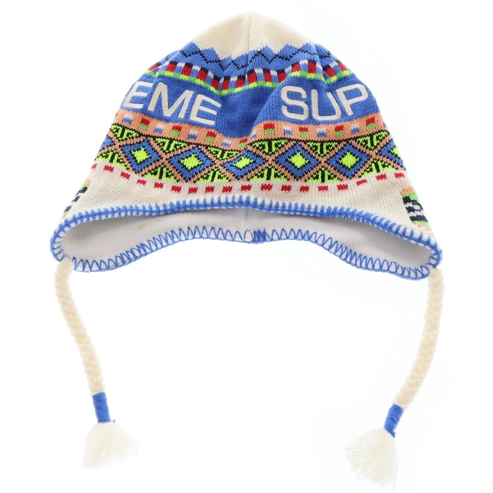 SUPREME(シュプリーム) 17AW Nepali Earflap Beanie ネパリー イヤーフラップ ビーニー ニット帽 マルチカラー