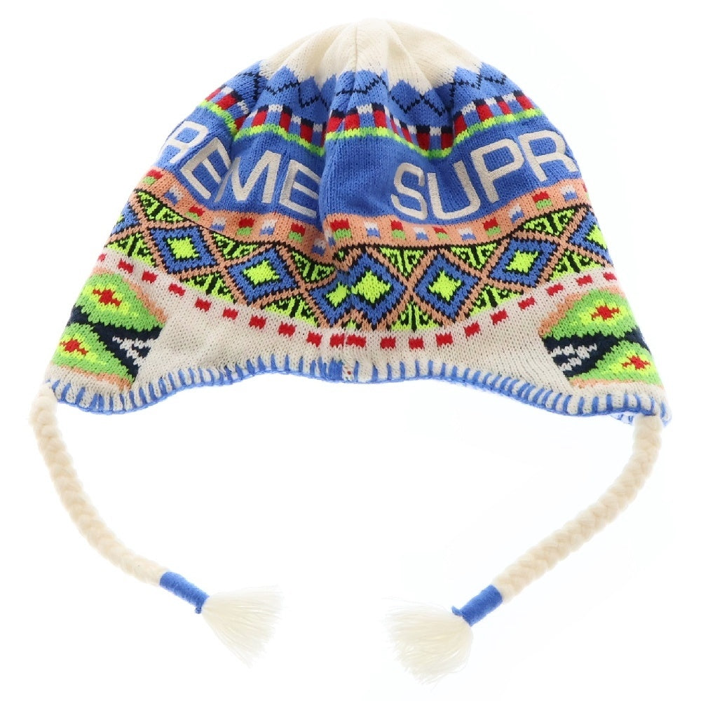 SUPREME(シュプリーム) 17AW Nepali Earflap Beanie ネパリー イヤーフラップ ビーニー ニット帽 マルチカラー