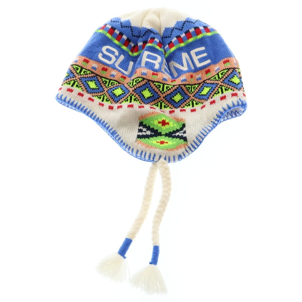 SUPREME(シュプリーム) 17AW Nepali Earflap Beanie ネパリー イヤーフラップ ビーニー ニット帽 マルチカラー
