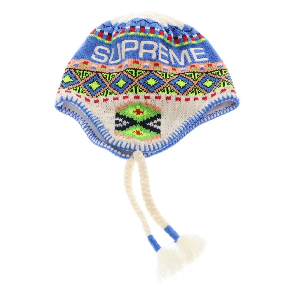SUPREME(シュプリーム) 17AW Nepali Earflap Beanie ネパリー イヤーフラップ ビーニー ニット帽 マルチカラー
