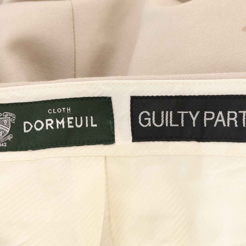 WACKO MARIA(ワコマリア) DORMEUIL PLEATED TROUSERS TYPE-2 ドーメル生地 プリーツトラウザー スラックスパンツ ライトベージュ