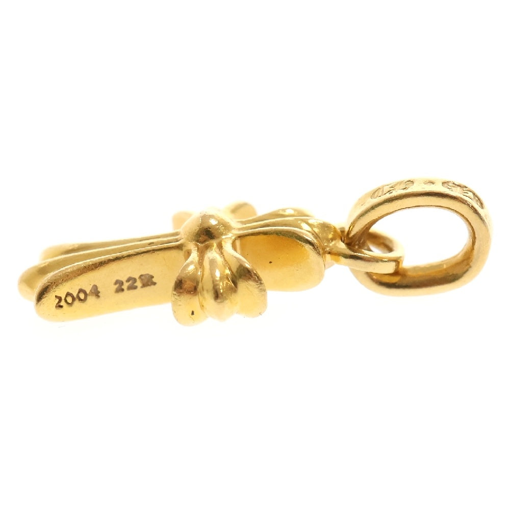 CHROME HEARTS(クロムハーツ) 22K CRS BBYFAT P/DIA ベイビーファットクロス PAVEダイヤ ペンダントトップ ゴールド BCA035