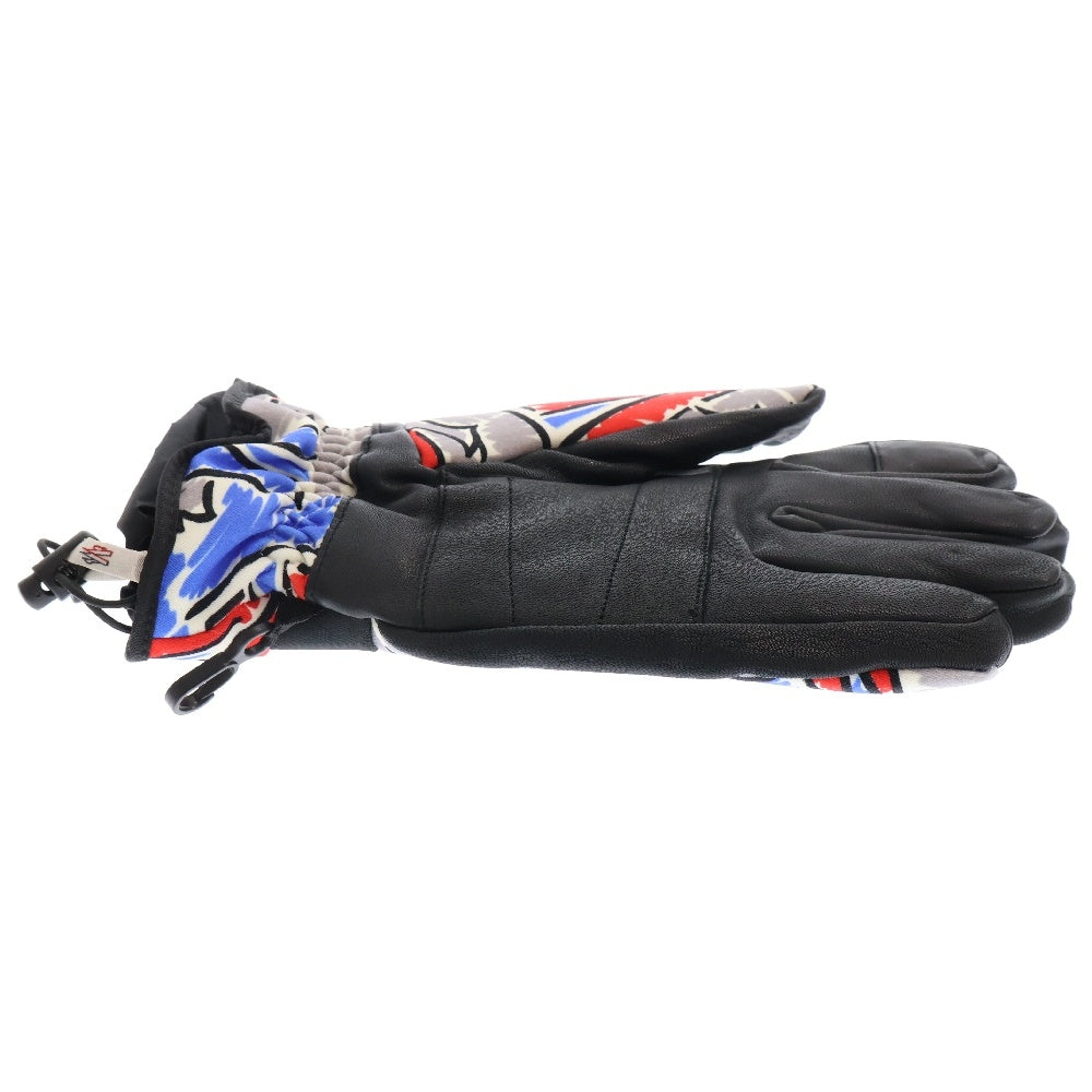 MONCLER GENIUS(モンクレール ジーニアス) 20AW GUANTI ロゴパッチデザイン ベルテッドグローブ 手袋 総柄 マルチカラー F209I3A60300