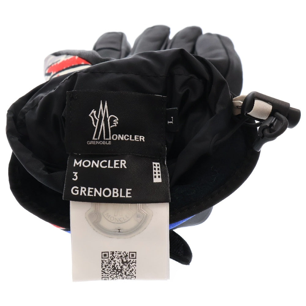 MONCLER GENIUS(モンクレール ジーニアス) 20AW GUANTI ロゴパッチデザイン ベルテッドグローブ 手袋 総柄 マルチカラー F209I3A60300