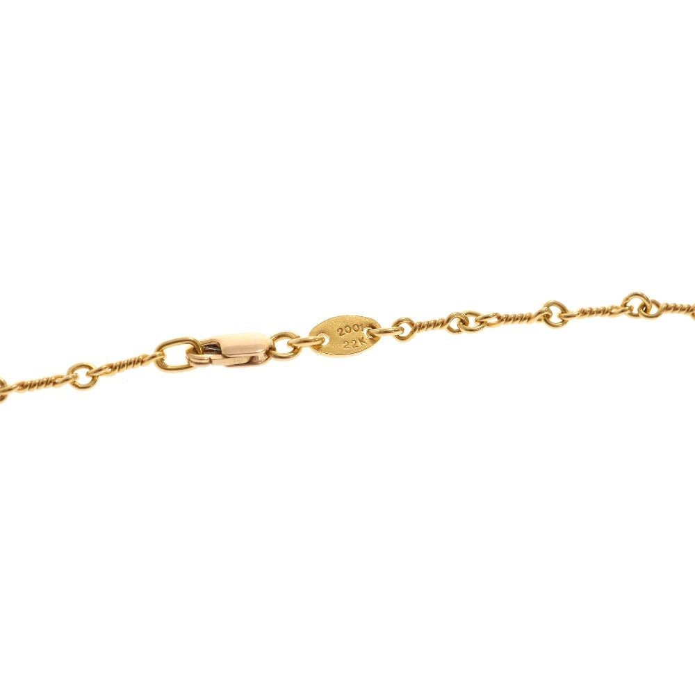 CHROME HEARTS(クロムハーツ) 22K NECKCHAIN R20 ロールチェーンネックレス 20inch ゴールド BCA011