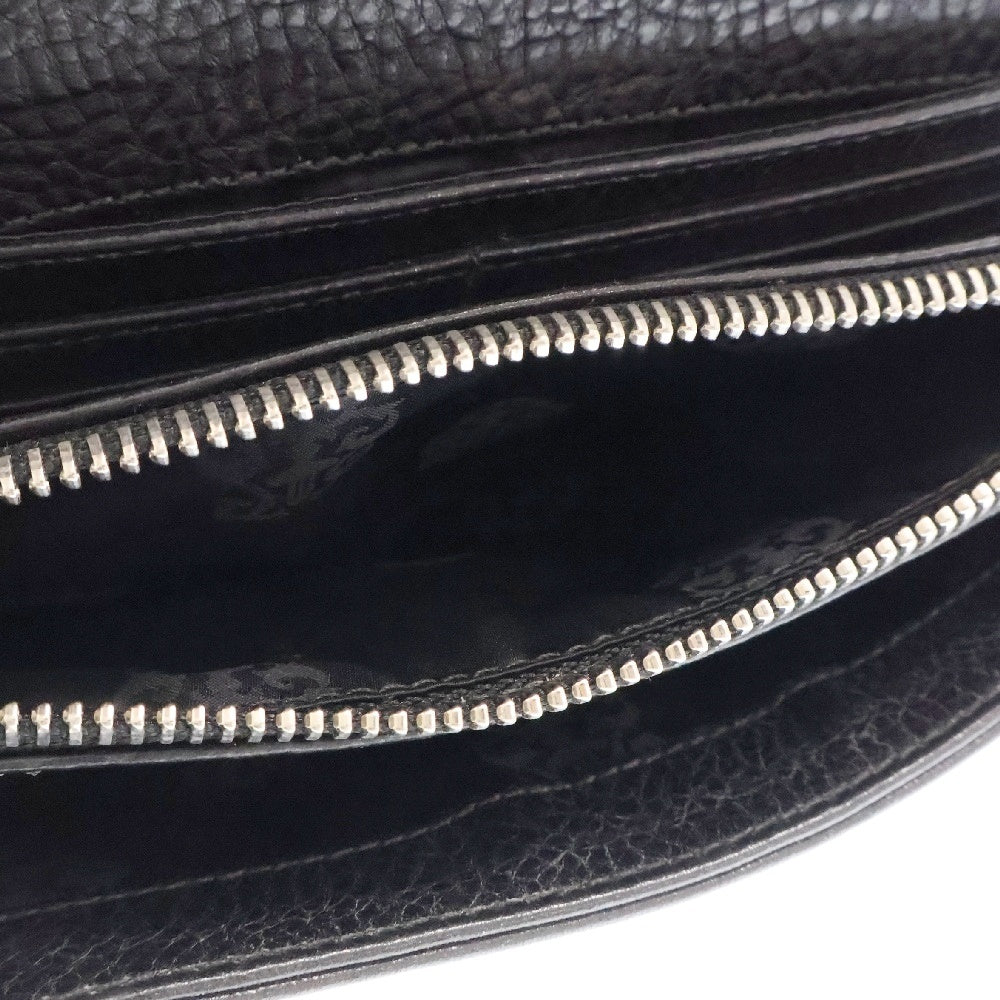CHROME HEARTS(クロムハーツ) JUDY CROSS BALL ジュディ クロス ボール ボタン レザーウォレット 長財布 ブラック BCA366