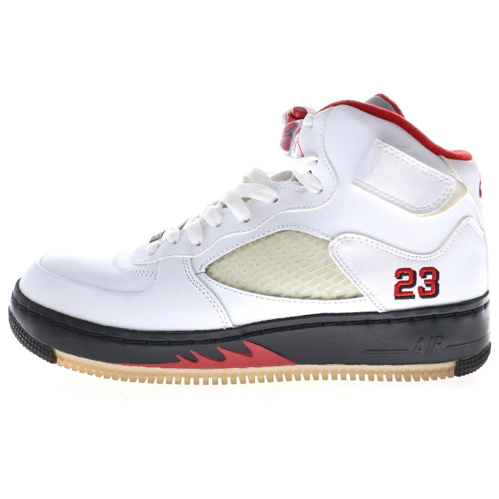 NIKE(ナイキ) 【観賞用 2008年製】AIR JORDAN 5 FUSION VARSITY RED エアジョーダン5 フュージョン バーシティレッド ミッドカットスニーカー US8/26cm 318608-161