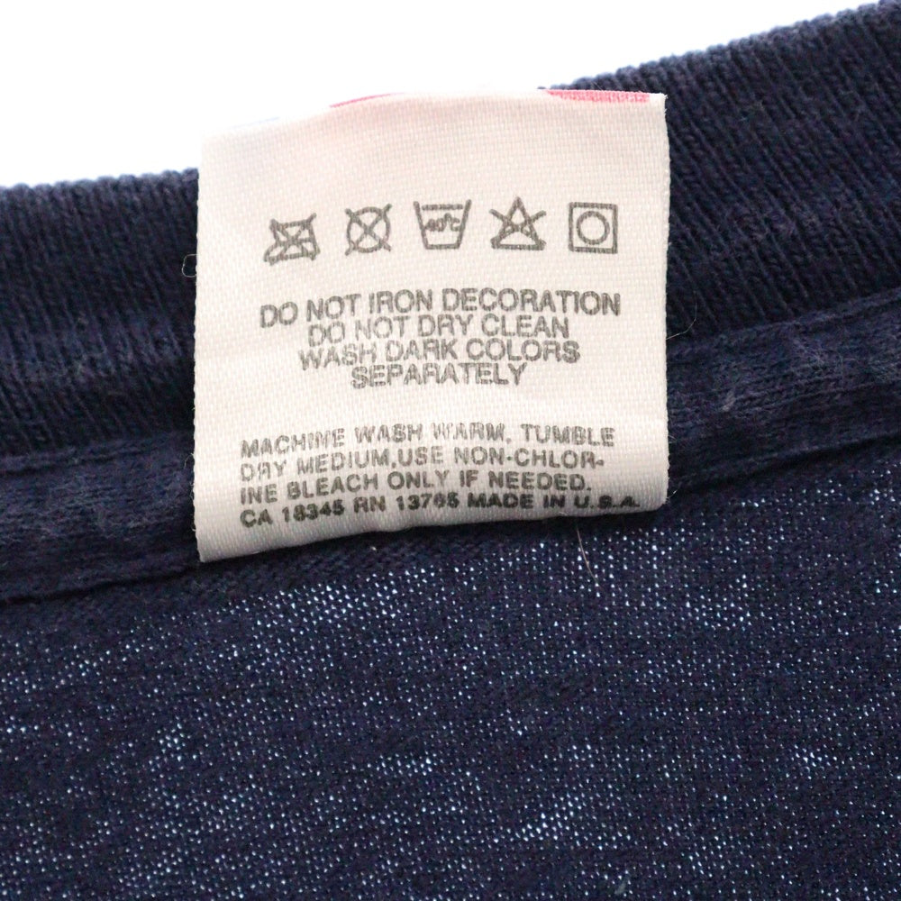 VINTAGE(ヴィンテージ) 90S OASIS WHAT'S THE STORY オアシス 両面プリント 半袖Tシャツ カットソー ネイビー