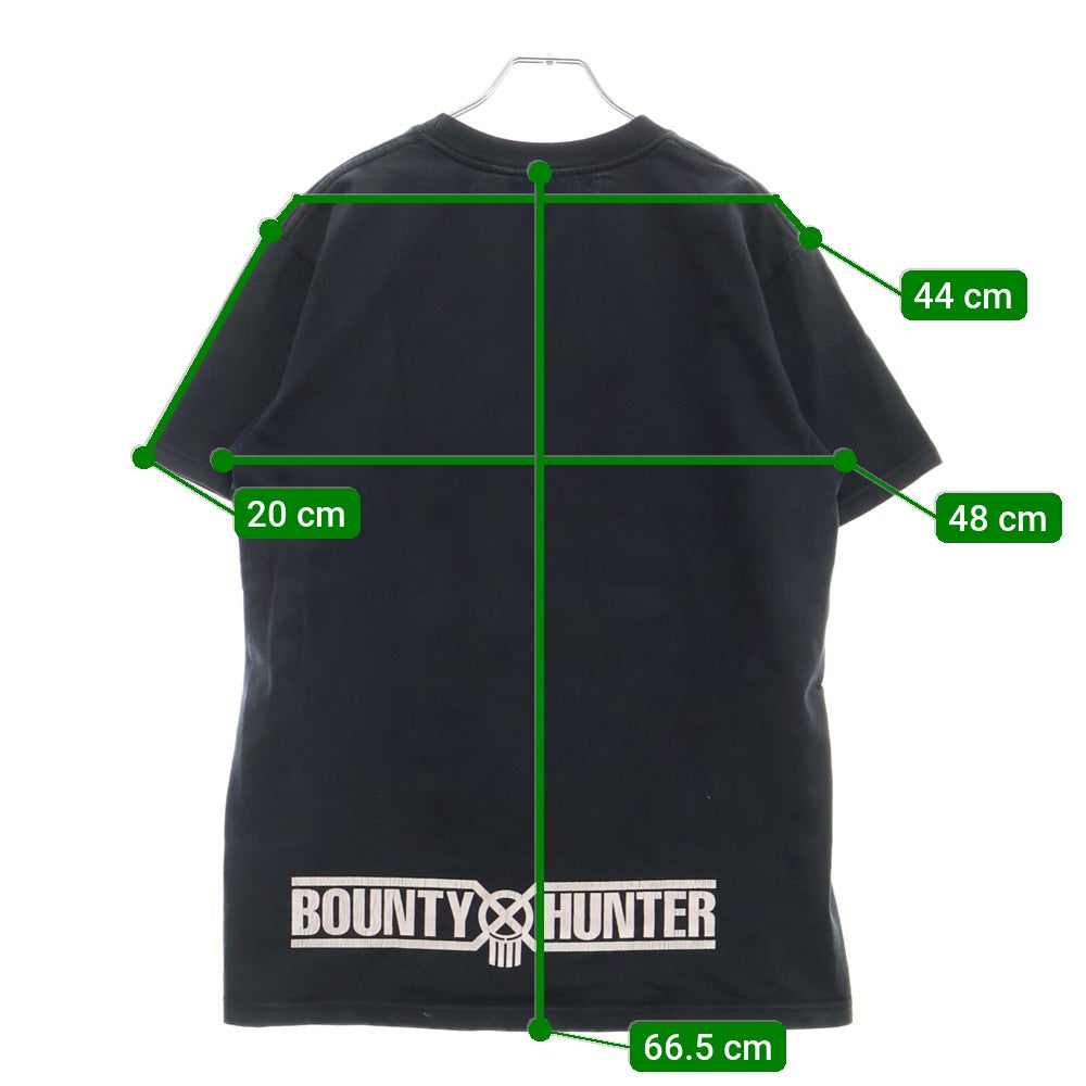 BOUNTY HUNTER(バウンティーハンター) ×Disney ディズニー バックロゴプリント 半袖Tシャツ カットソー グレー