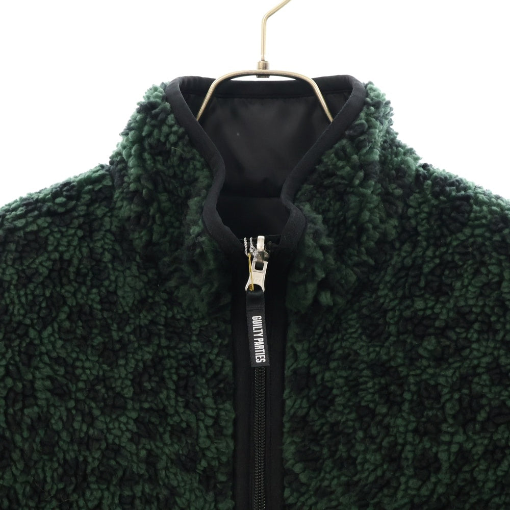 WACKO MARIA(ワコマリア) 23AW REVERSIBLE LEOPARD BOA JACKET リバーシブルレオパードボアジャケット グリーン→グリーン/ブラック 23FW-WMO-OD06