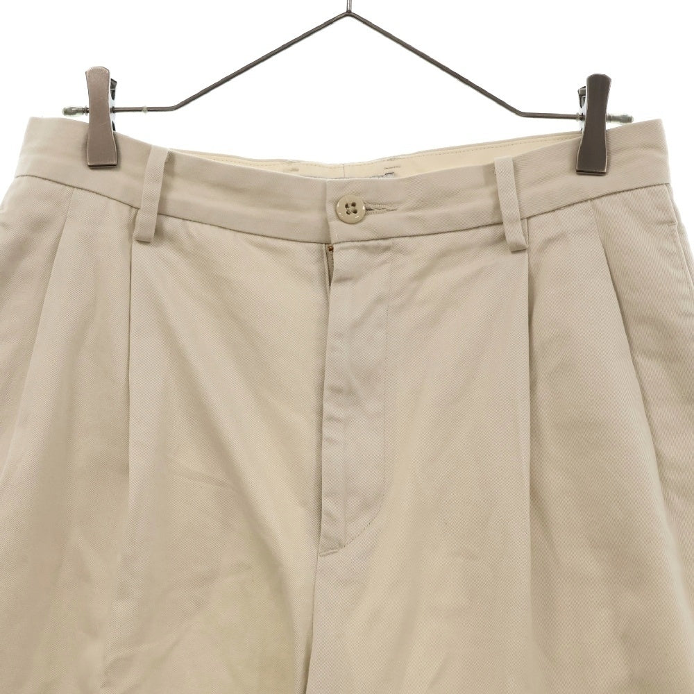 WACKO MARIA(ワコマリア) 23SS DOUBLE PLEATED CHINO TROUSERS ダブルプリーツ チノトラウザー パンツ ホワイト 23SS-WMP-PT02