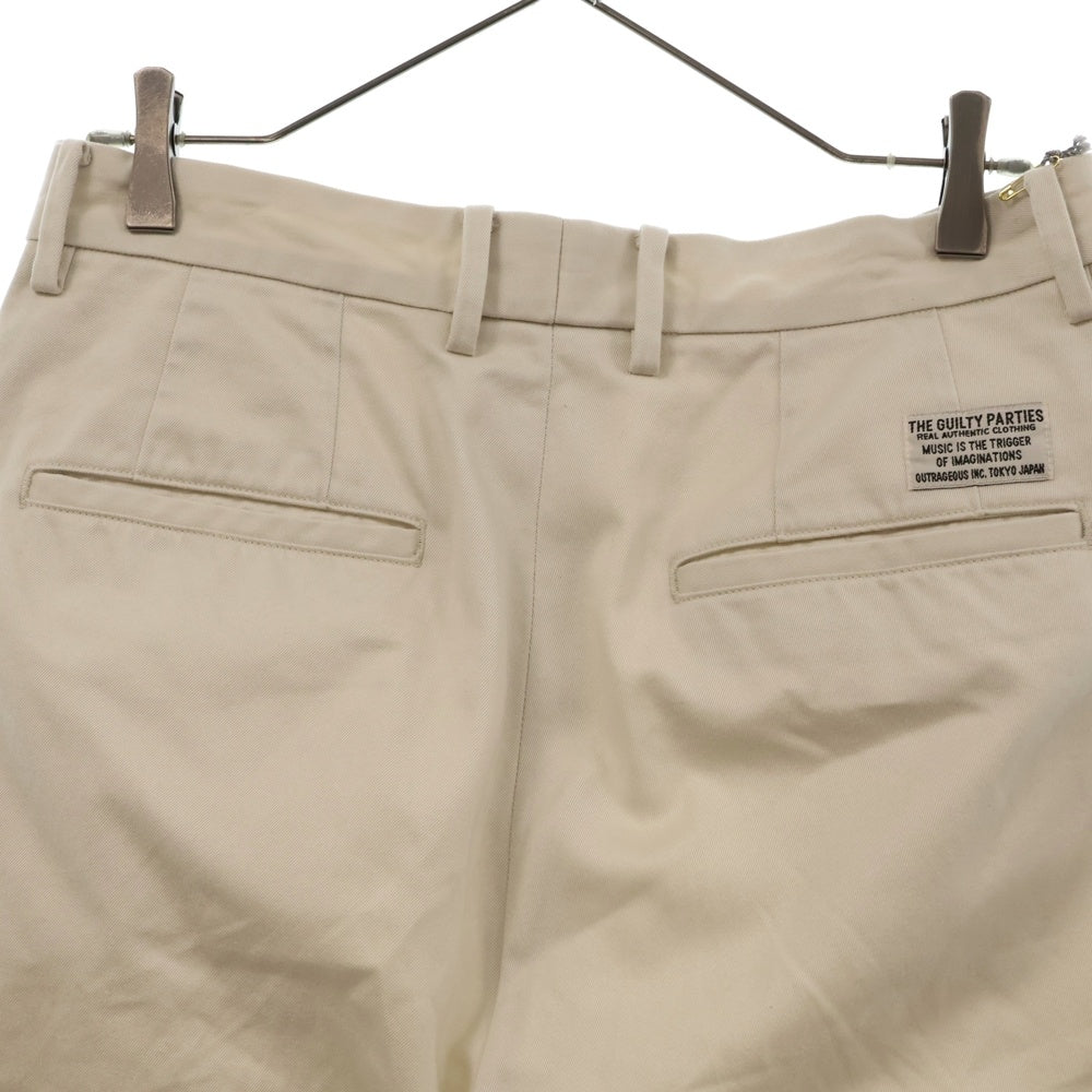 WACKO MARIA(ワコマリア) 23SS DOUBLE PLEATED CHINO TROUSERS ダブルプリーツ チノトラウザー パンツ ホワイト 23SS-WMP-PT02