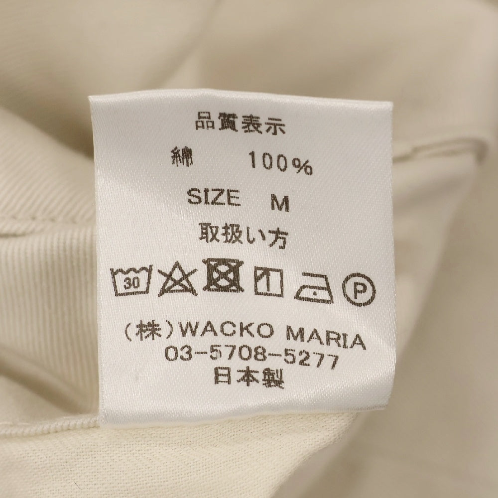WACKO MARIA(ワコマリア) 23SS DOUBLE PLEATED CHINO TROUSERS ダブルプリーツ チノトラウザー パンツ ホワイト 23SS-WMP-PT02