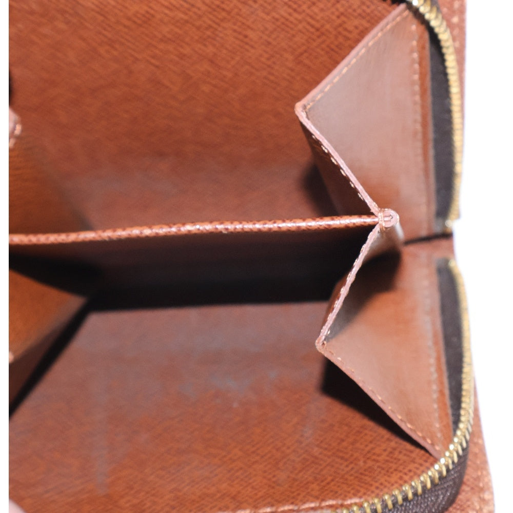 LOUIS VUITTON(ルイヴィトン) モノグラムキャンバス コンパクトジップ ウォレット 二つ折り財布 ブラウン M61667 CA0015