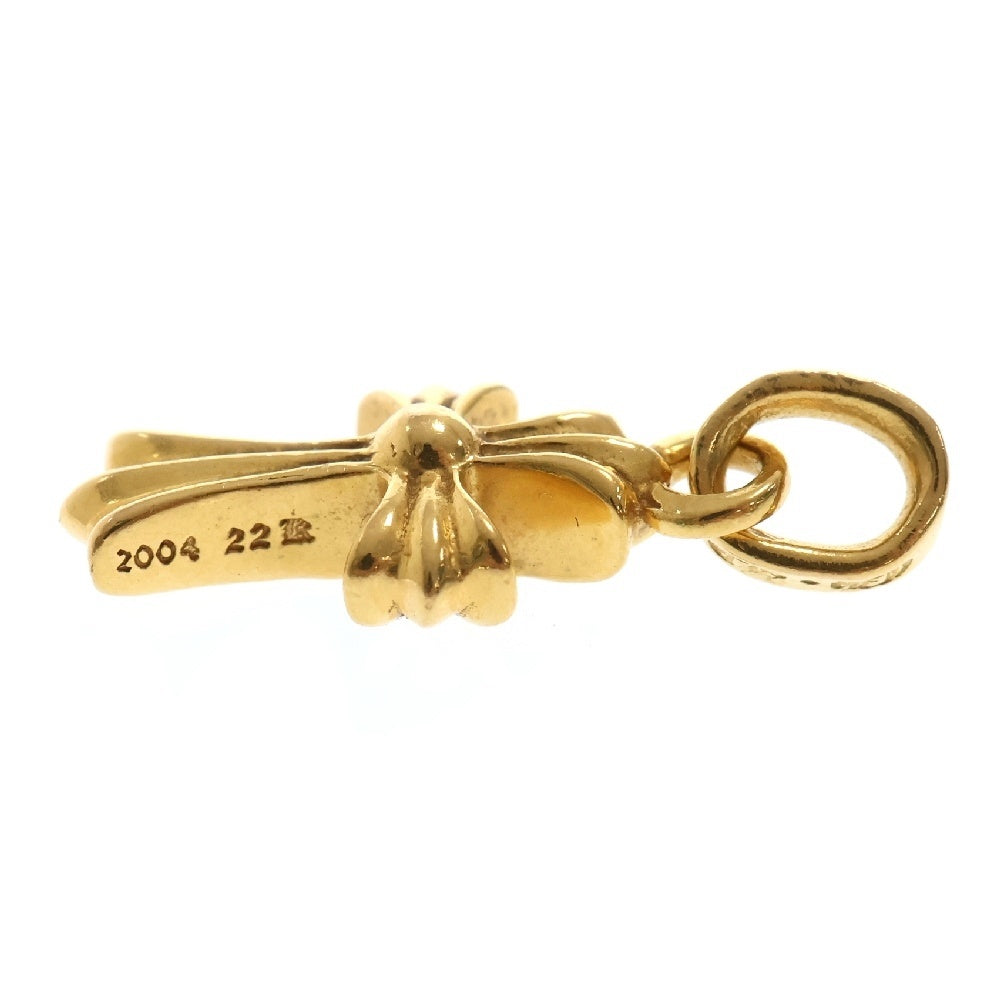 CHROME HEARTS(クロムハーツ) 22K CRS BBYFAT A/DIA ベイビーファットクロス アフター PAVEダイヤ ペンダントトップ ゴールド