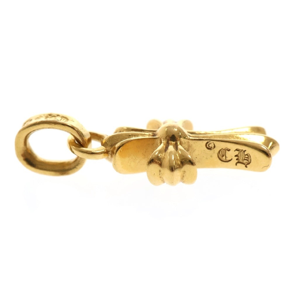 CHROME HEARTS(クロムハーツ) 22K CRS BBYFAT A/DIA ベイビーファットクロス アフター PAVEダイヤ ペンダントトップ ゴールド