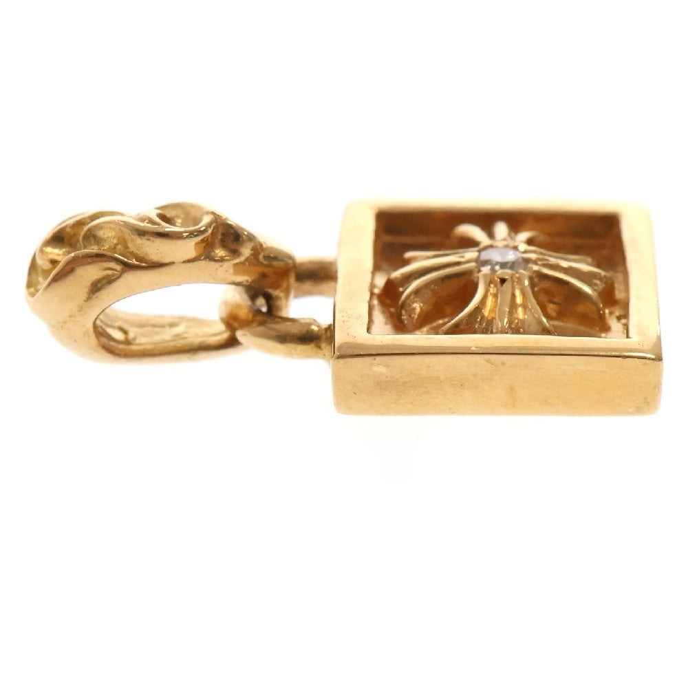 CHROME HEARTS(クロムハーツ) 22K FRAMED CH PLUS 1DIA フレームドCHプラス 1ダイヤ ペンダントトップ ゴールド BCA047