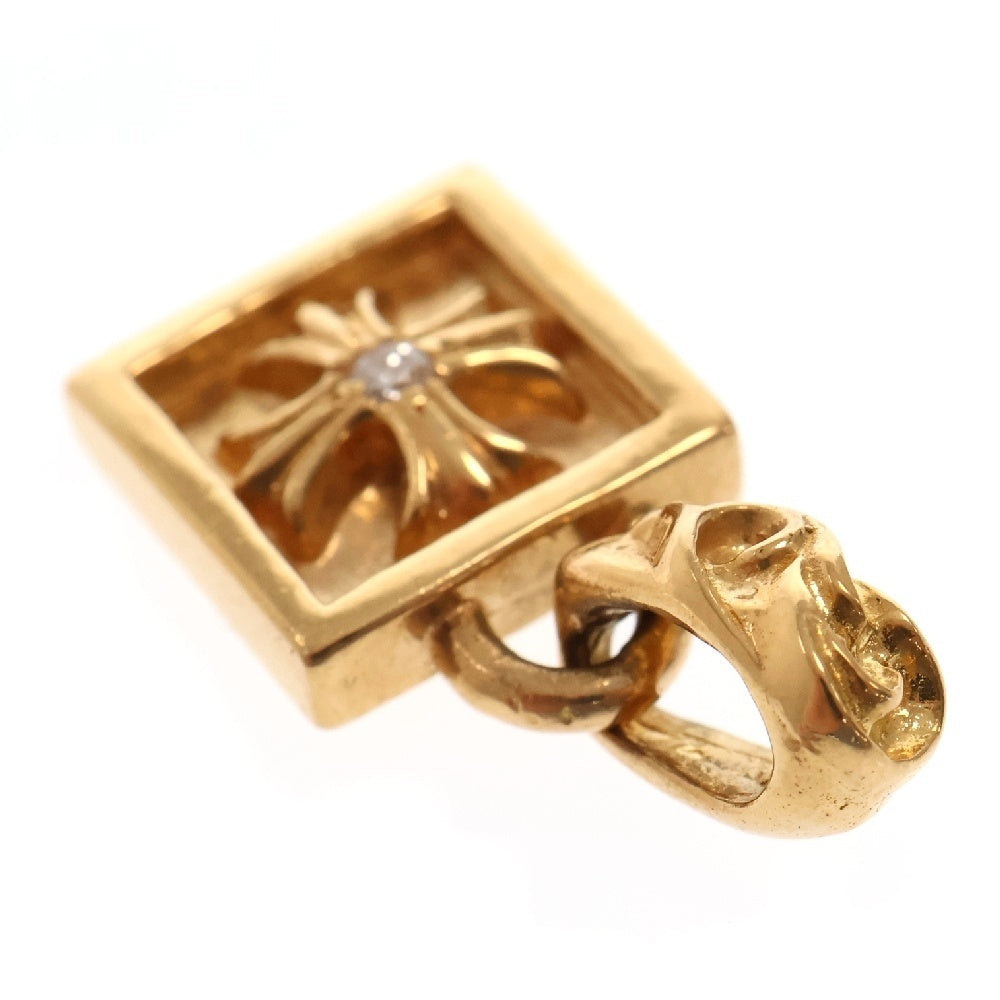 CHROME HEARTS(クロムハーツ) 22K FRAMED CH PLUS 1DIA フレームドCHプラス 1ダイヤ ペンダントトップ ゴールド BCA047