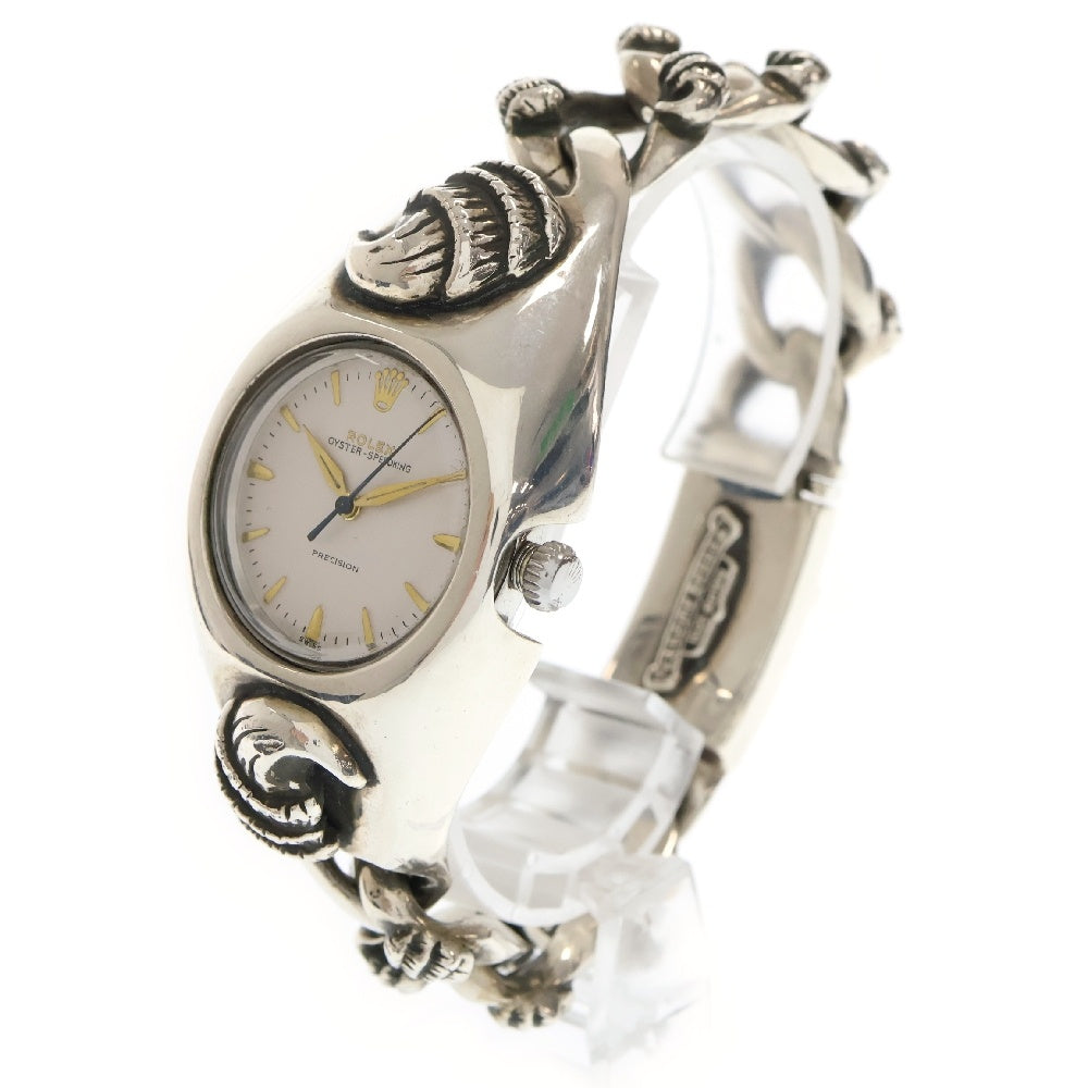 CHROME HEARTS(クロムハーツ) ×ROLEX OLD CROW ×ロレックス スピードキング オールドクロー リンク ウォッチブレス 腕時計 シルバー