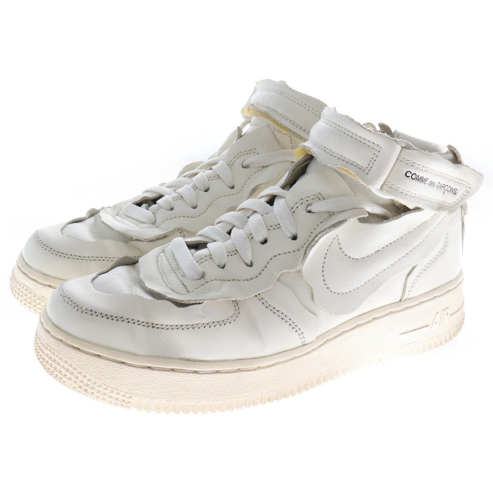 NIKE(ナイキ) ×COMME des GARCONS HOMME PLUS AIR FORCE 1 MID コムデギャルソン オムプリュス エアフォース1 ベルトストラップ ハイカットスニーカー レディース DC3601-100