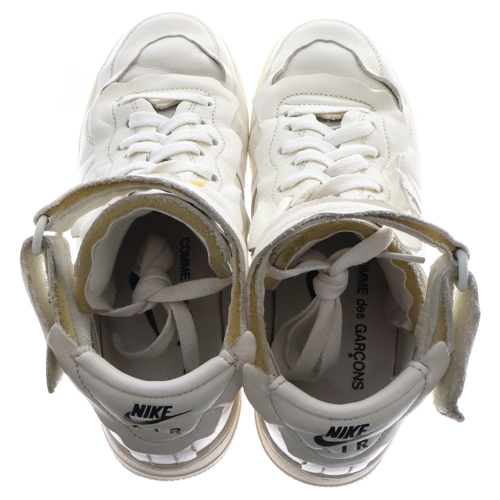 NIKE(ナイキ) ×COMME des GARCONS HOMME PLUS AIR FORCE 1 MID コムデギャルソン オムプリュス エアフォース1 ベルトストラップ ハイカットスニーカー レディース DC3601-100