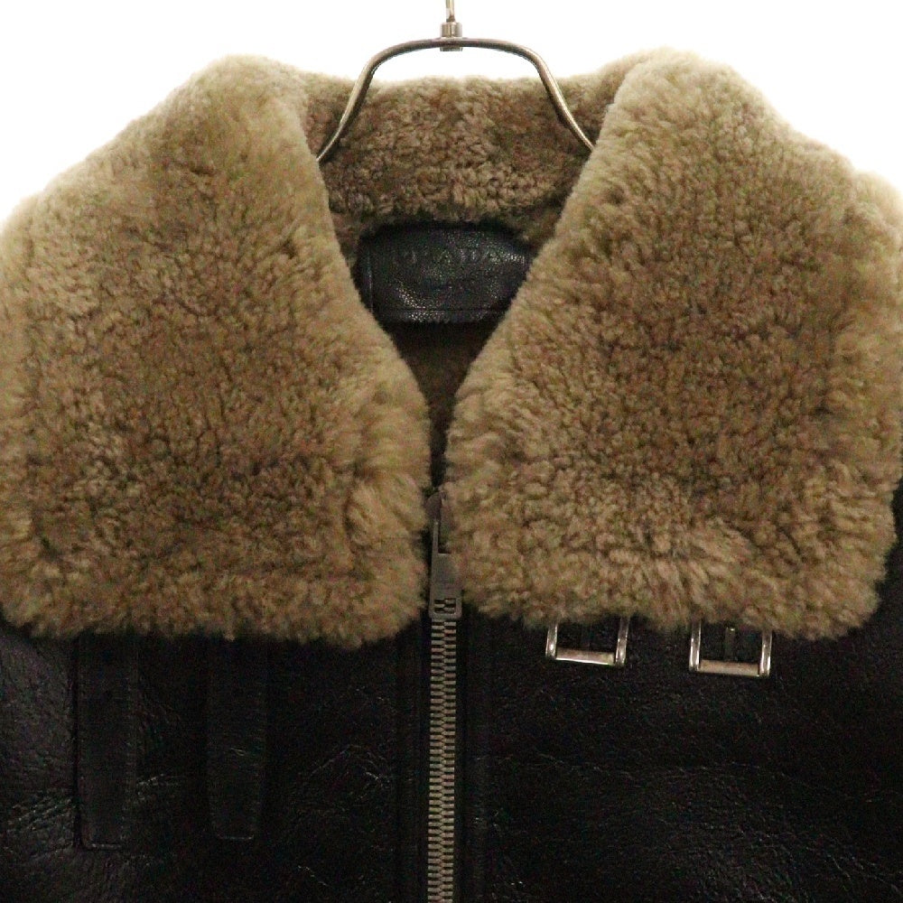 PRADA(プラダ) オーバーサイズ ムートンジャケット ブラック 58A126 レディース