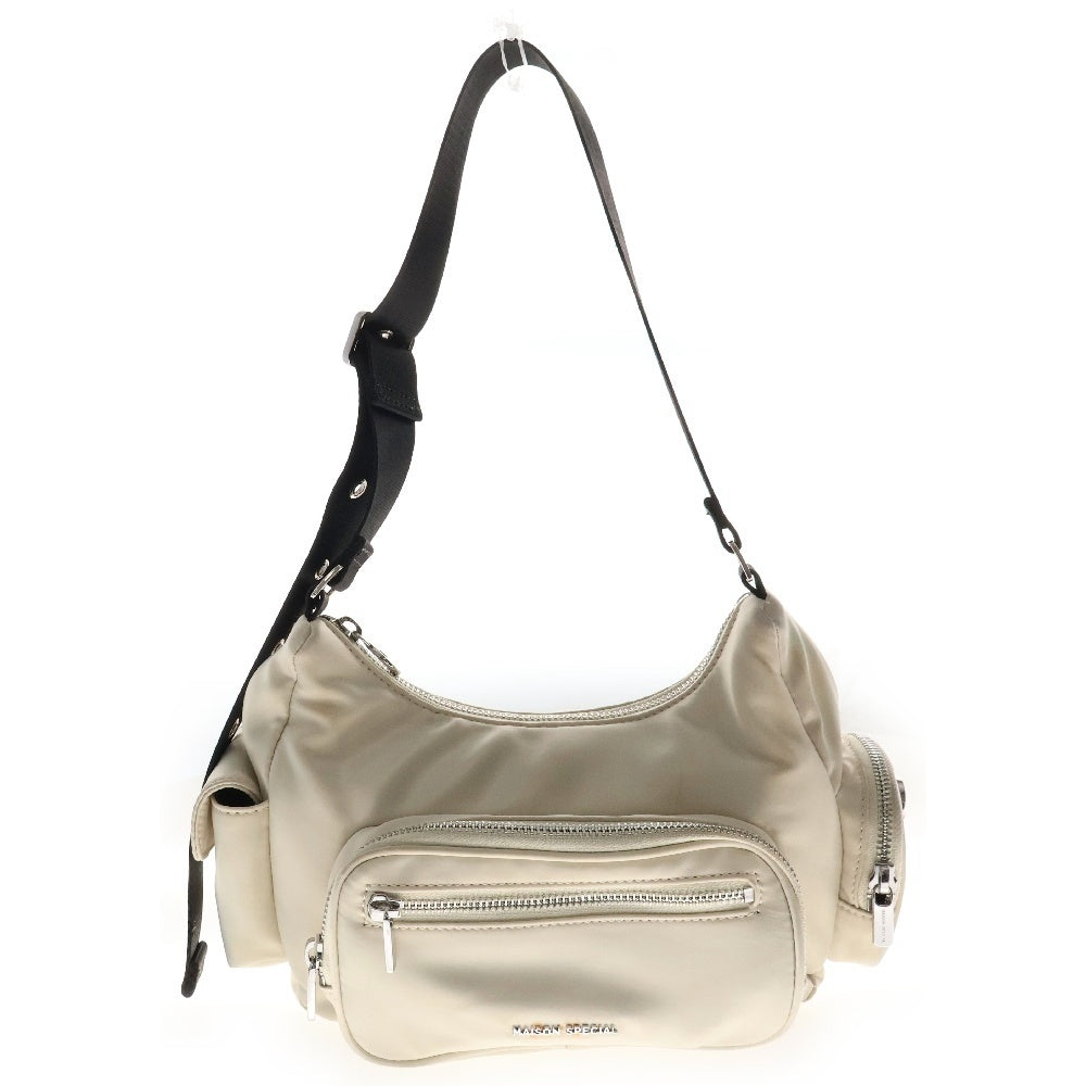 MAISON SPECIAL(メゾンスペシャル ) Out Pocket shoulder Bag アウト マルチポケット ショルダーバッグ ベージュ レディース 21241615502