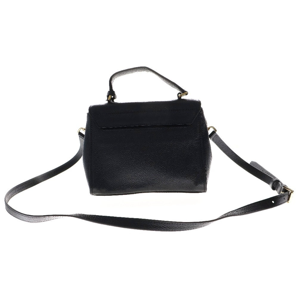 MICHAEL KORS(マイケルコース) Bristol 2WAY ブリストル ミディアム サッチェル レザー ハンド ショルダーバッグ ブラック/ゴールド レディース