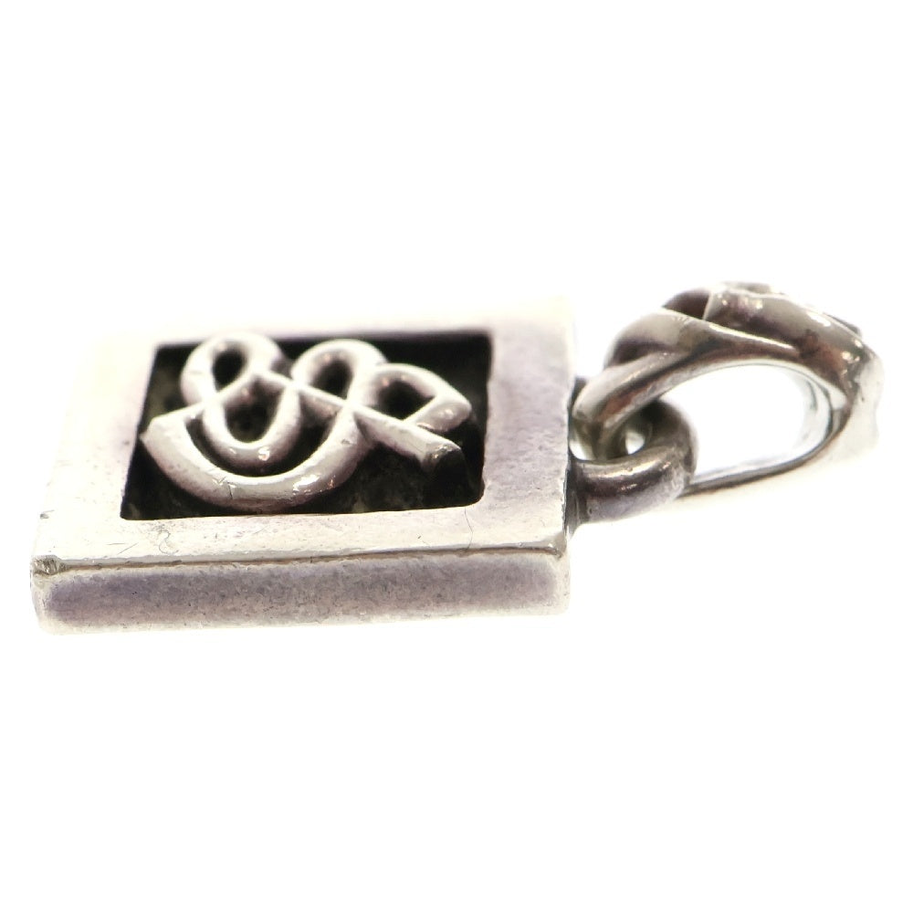 CHROME HEARTS(クロムハーツ) FRAMED LETTER BLOCK フレームド レターブロック S アルファベットチャーム シルバーネックレストップ