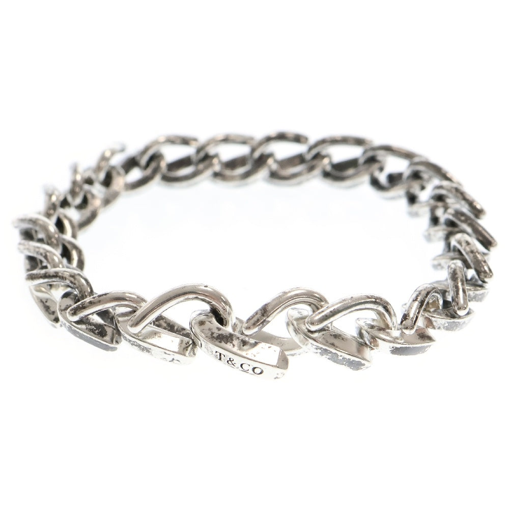 TIFFANY & Co.(ティファニー) FORGE MEDIUM LINK BRACELET フォージ ミディアム ブレスレット 21リンク シルバー/ブラック