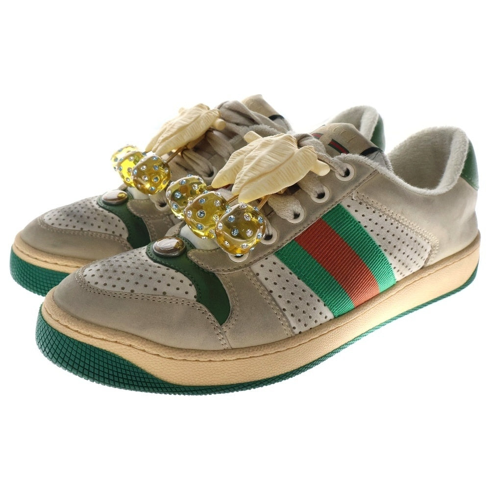 GUCCI(グッチ) Cherry Screener Sneakers チェリーモチーフ スクリーナー ローカットスニーカー マルチカラー レディース 571771 0YI20 9582