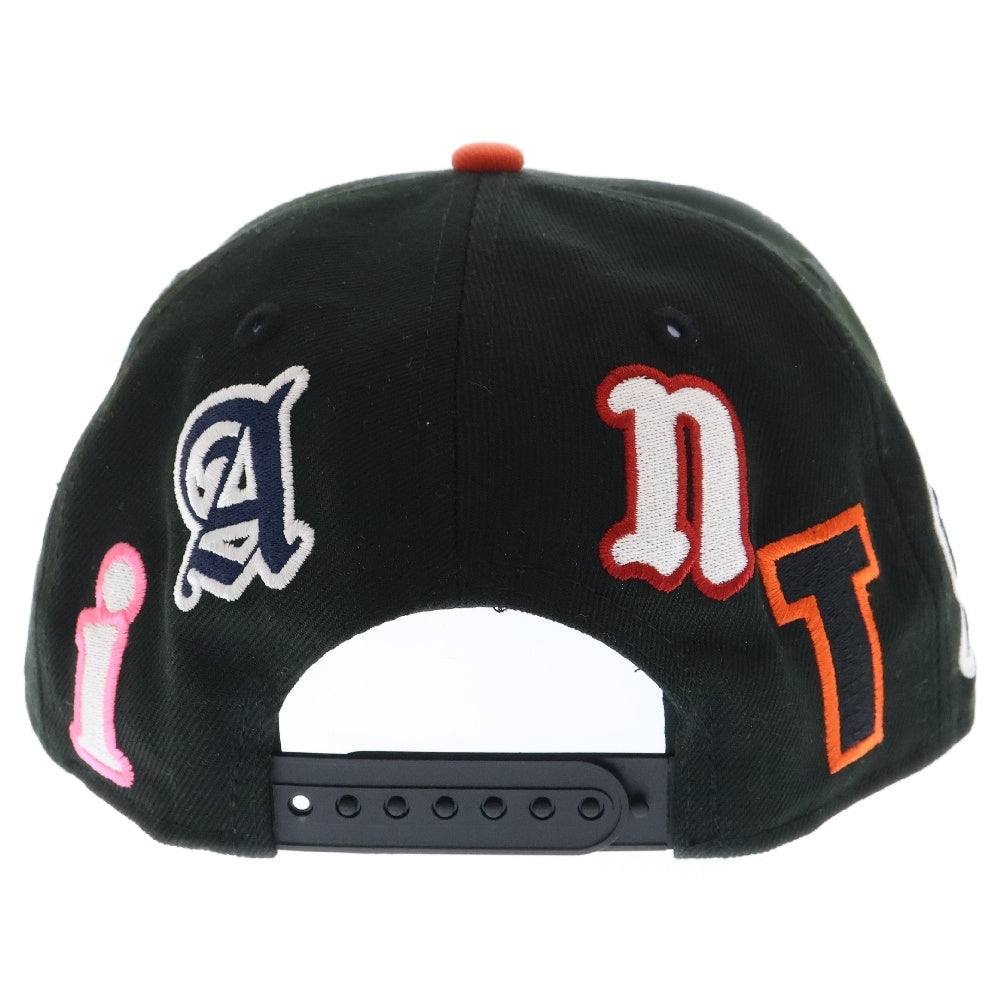 SAINT MICHAEL(セントマイケル) 25SS ×NEW ERA ×MLB GIANTS SNAPBACK ジャイアンツ スナップバック ワッペンロゴ キャップ 帽子 ブラック 14532342